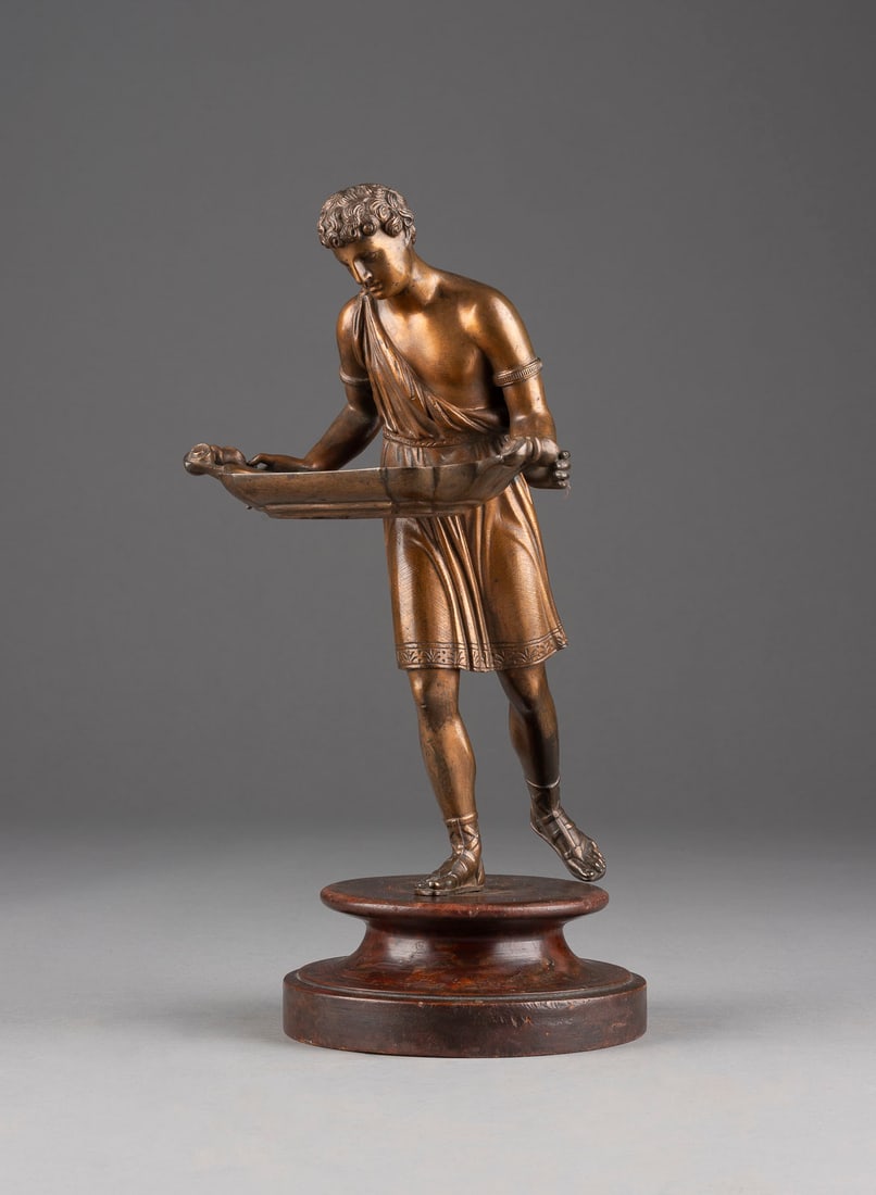 UNBEKANNTER BILDPLASTIKER | ANTIKER VISITENKARTEN HALTER (1 of 1)