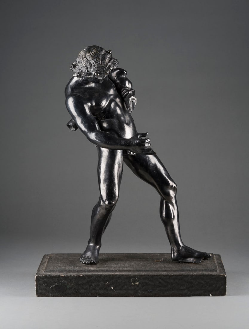 ITALIENISCHER BILDPLASTIKER | BETRUNKENER SATYR MIT WEINSCH (1 of 5)