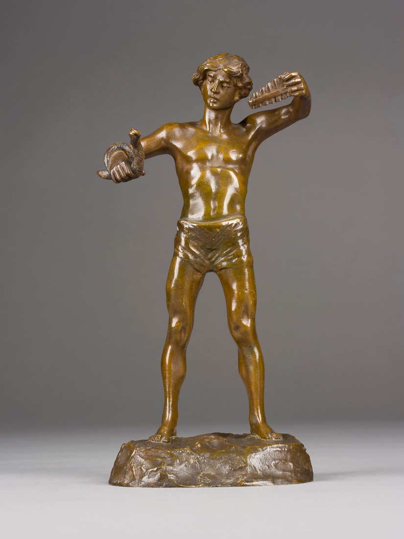 EMIL PINEDO | JÜNGLING MIT SCHLANGE UND PANFLÖTE (1 of 2)