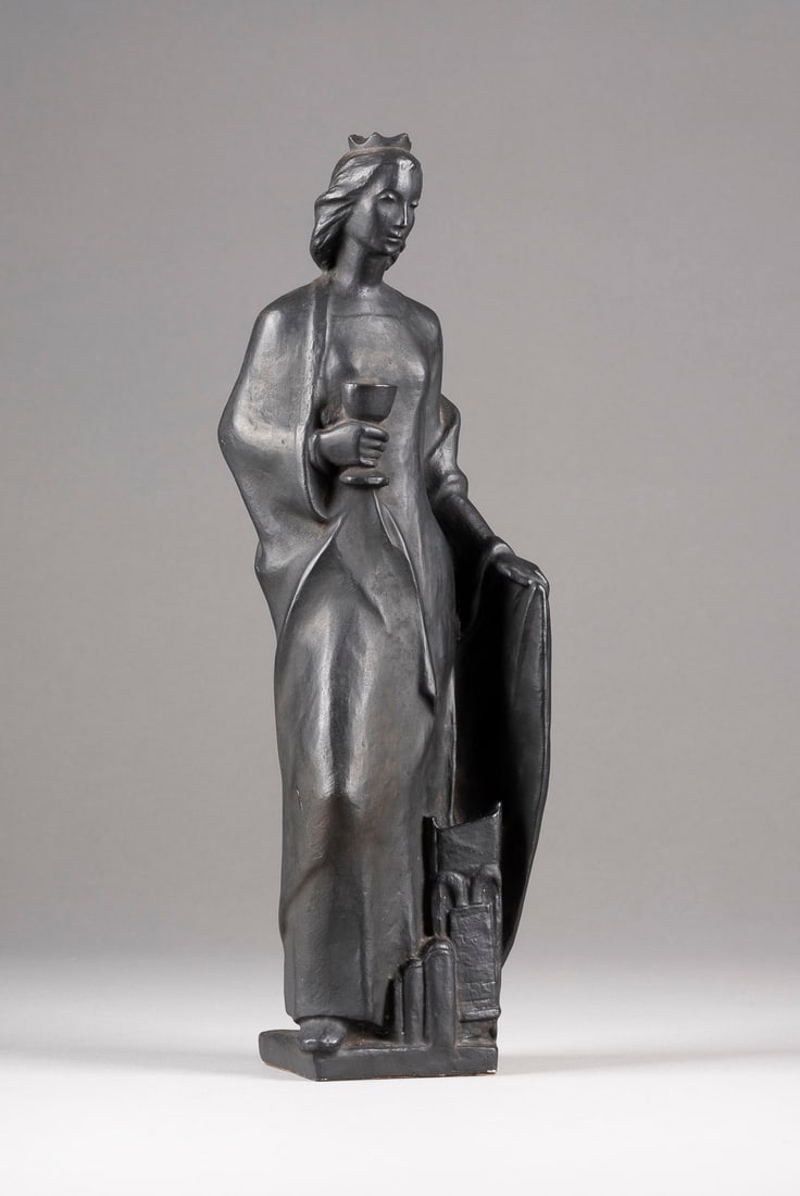 HEINRICH FRIEDRICH MOSHAGE | HEILIGE BARBARA MIT TURM UND K (1 of 2)