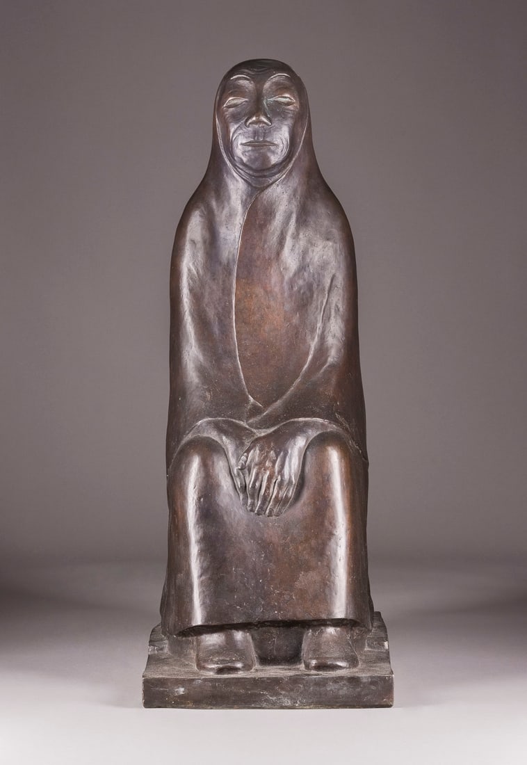 ERNST BARLACH (NACH) | 'SITZENDE ALTE' (1 of 5)