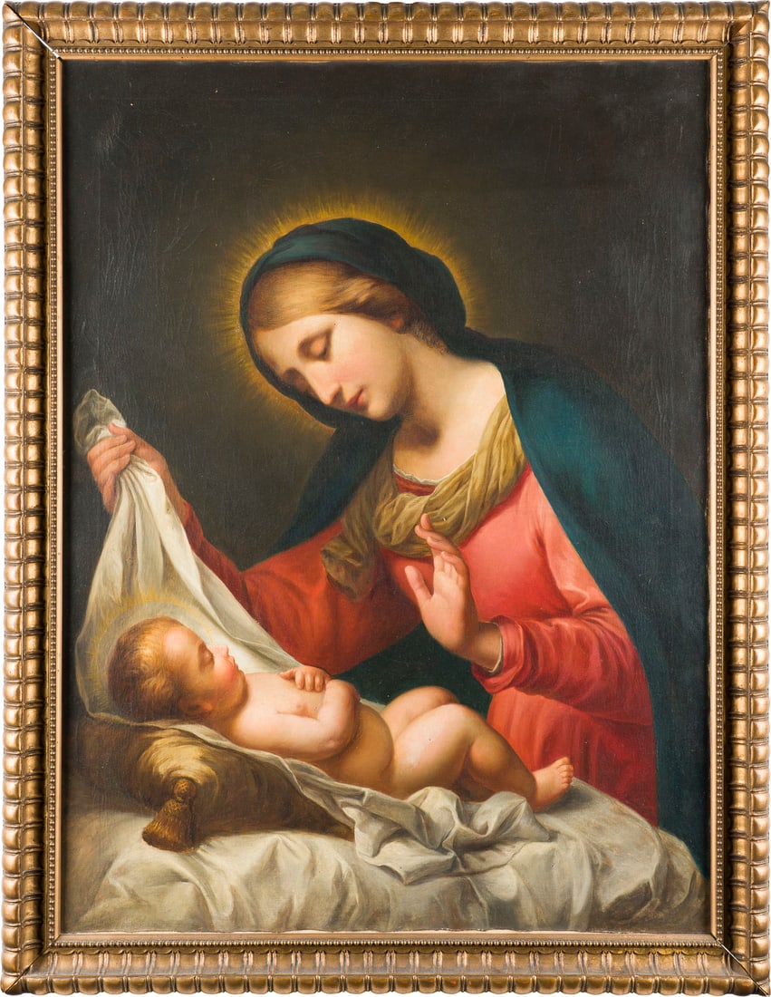 CARLO DOLCI (NACHFOLGER DES 19. JH.) | MADONNA MIT JESUSKIN (1 of 4)