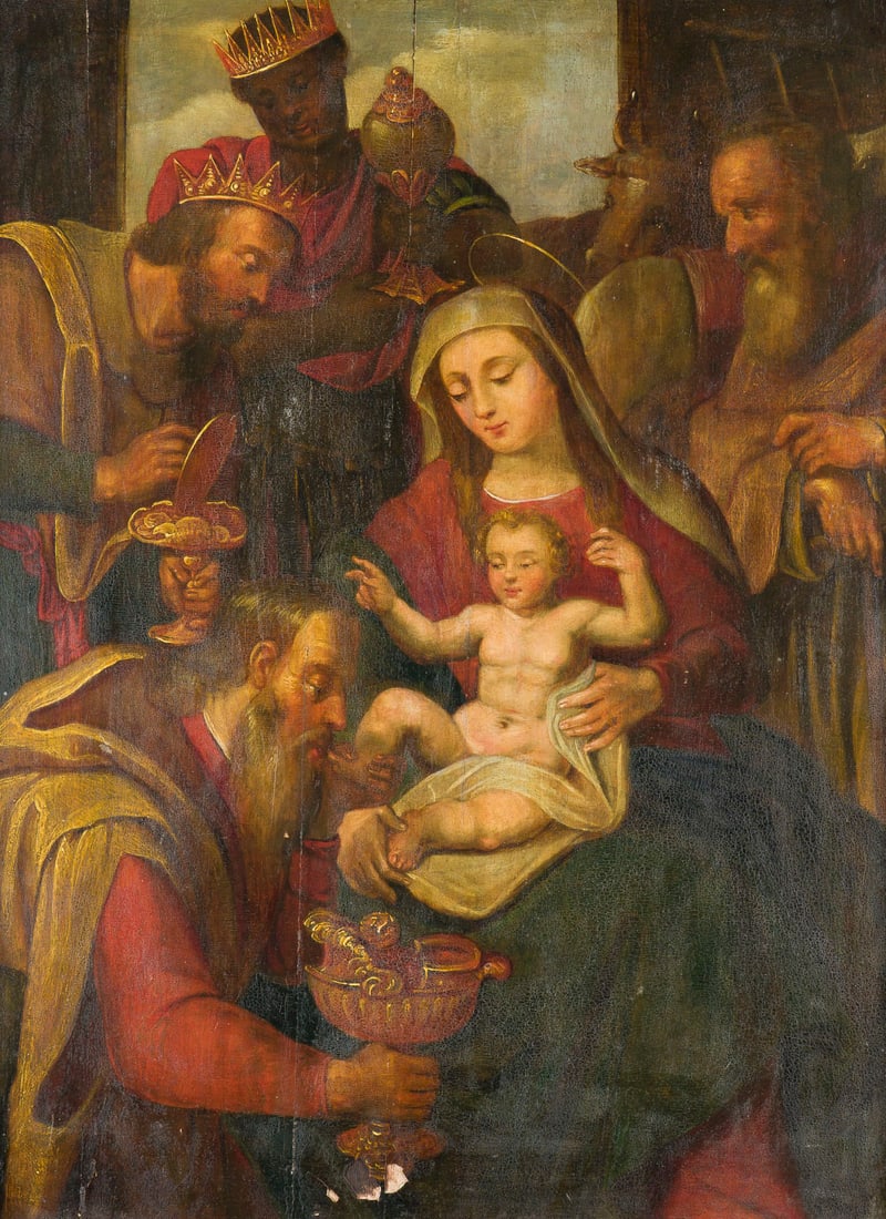 FLÄMISCHE SCHULE DES FRÜHEN 17. JH. | DIE ANBETUNG DER HEIL (1 of 4)