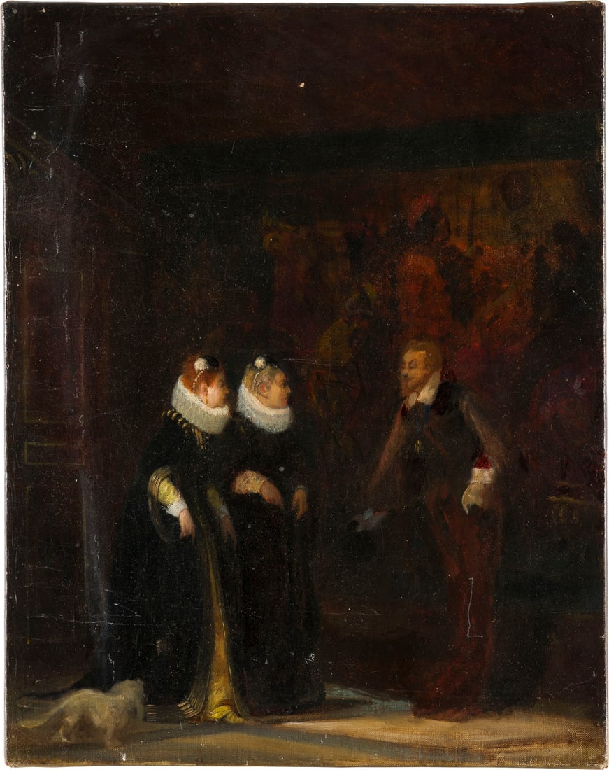 NIEDERLÄNDISCHE SCHULE, UM 1700 | UNTERREDUNG IN DUKLEM INT (1 of 4)