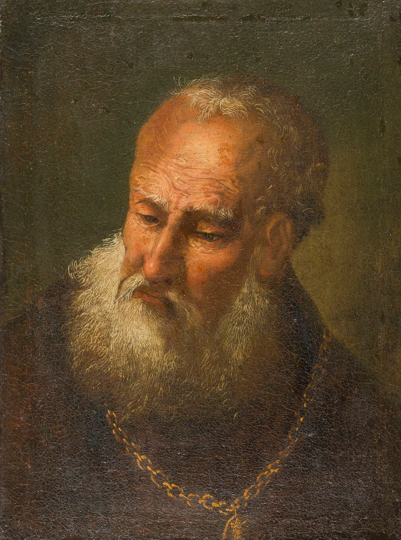 ITALIENISCHE SCHULE, UM 1700 | BILDNIS EINES HERREN MIT HAL (1 of 4)