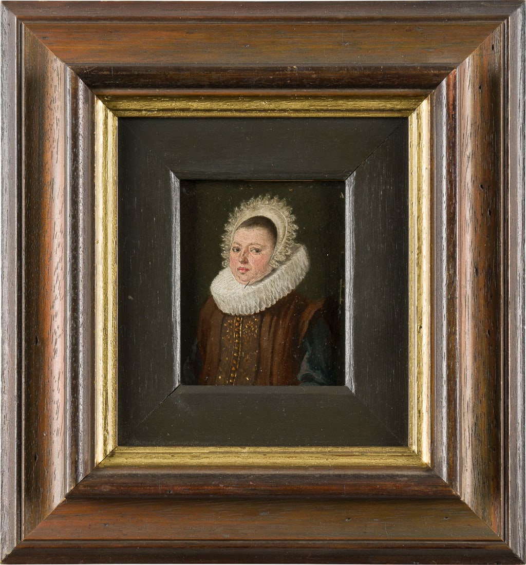 FLÄMISCHE SCHULE DES 17. JH. | MINIATURPORTRAIT EINER DAME (1 of 4)