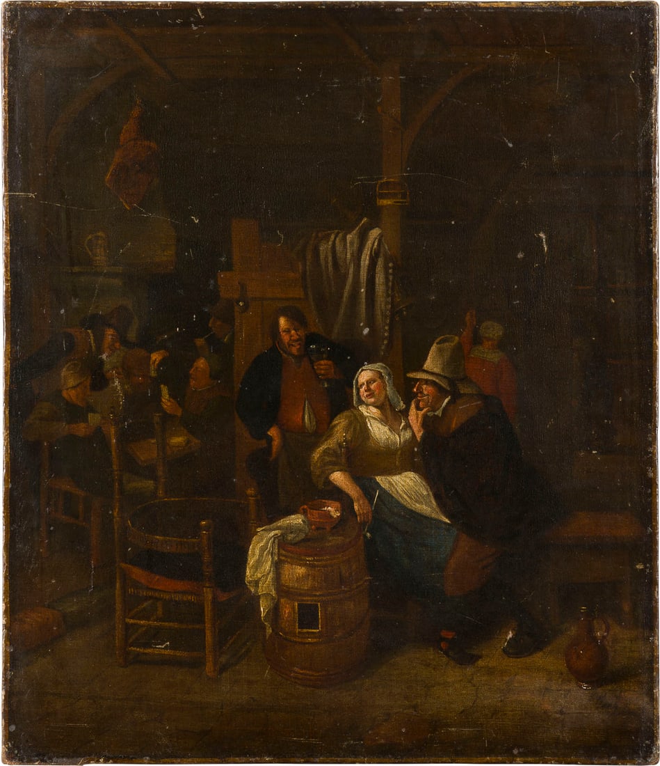 JAN HAVICKSZOON STEEN (ATTR.) | WIRTSHAUSINTERIEUR MIT RAUC (1 of 4)