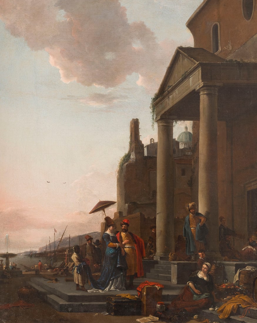 THOMAS WIJCK (ATTR.) | SÜDLICHE HAFENLANDSCHAFT MIT MARKTVE (1 of 5)