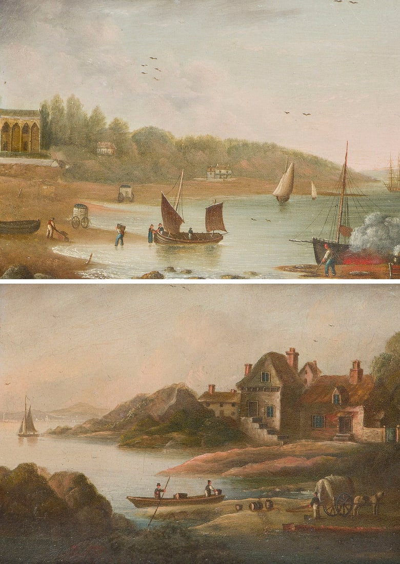 FRANKFURTER SCHULE, UM 1800 | PAAR: FLUSSLANDSCHAFTEN MIT F (1 of 8)