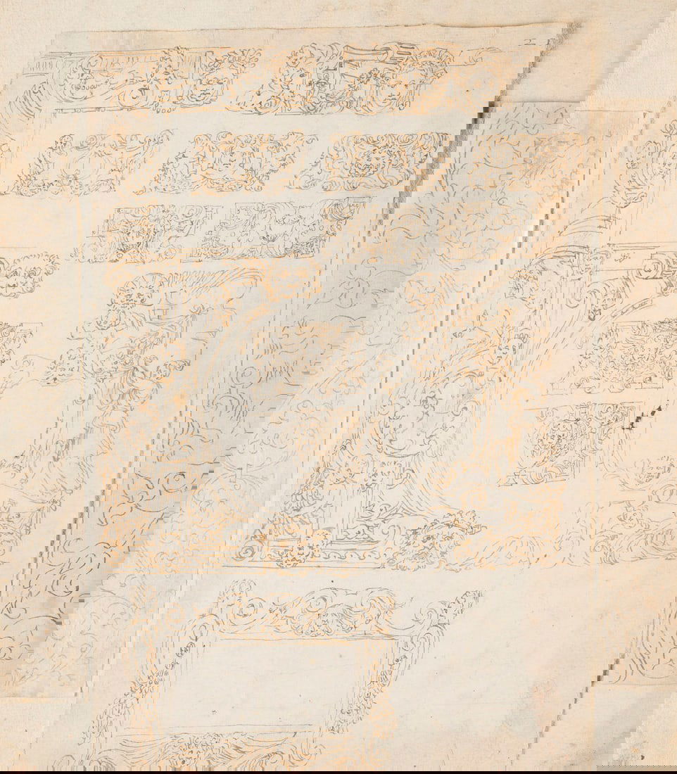 BERNARDO BUONTALENTI (ATTR.) | ORNAMENT- UND GROTESKENSTUDI (1 of 2)