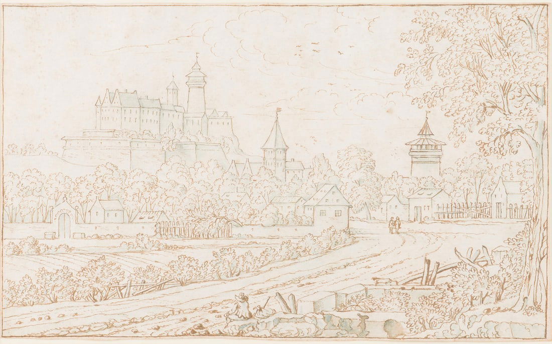 NIEDERLÄNDISCH-NIEDERDEUTSCHER ZEICHNER, UM 1600 | STADTLAN (1 of 4)