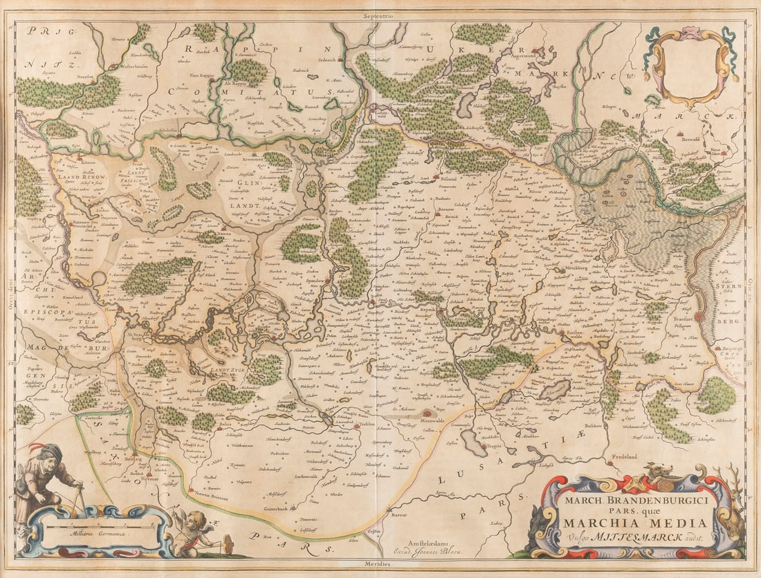 JOAN (JOHANNES) BLAEU | 'MARCH. BRANDENBURGICI PARS QUAE MA (1 of 2)
