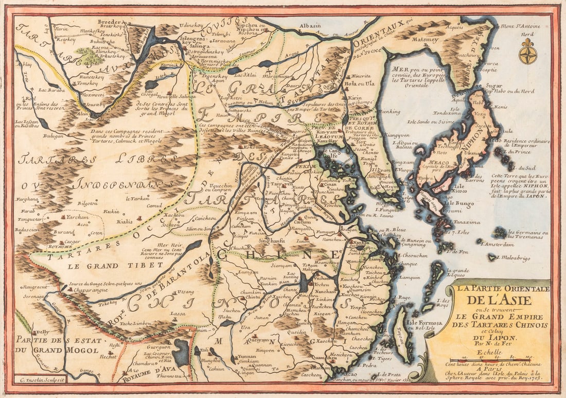 NICOLAS DE FER | 'LA PARTIE ORIENTALE DE L'ASIE' (1 of 2)