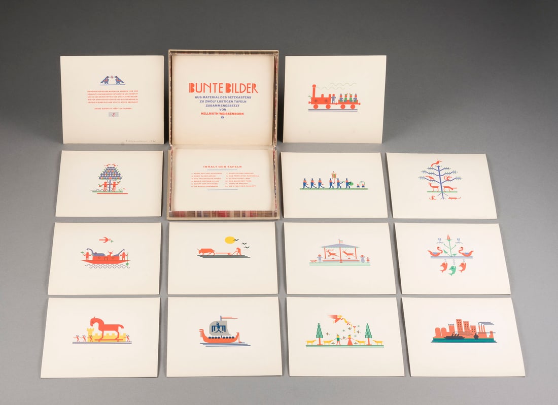 HELLMUTH WEISSENBORN | 'BUNTE BILDER - AUS MATERIAL DES SET (1 of 3)