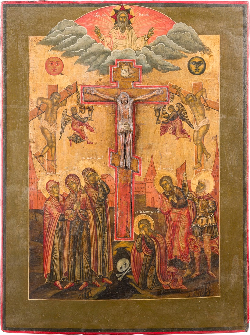 | SELTENE IKONE MIT DER KREUZIGUNG CHRISTI (1 of 1)