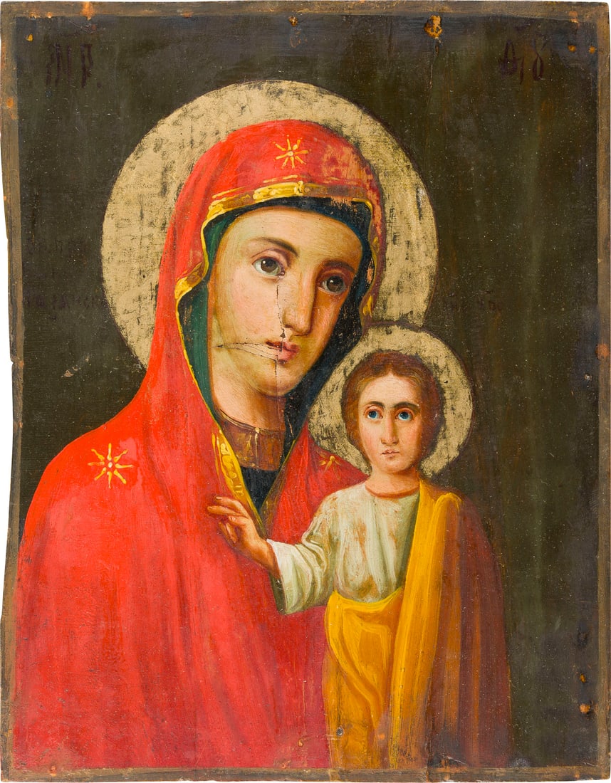 | KLEINE IKONE MIT DER GOTTESMUTTER VON KASAN (KASANSKAJA) (1 of 1)