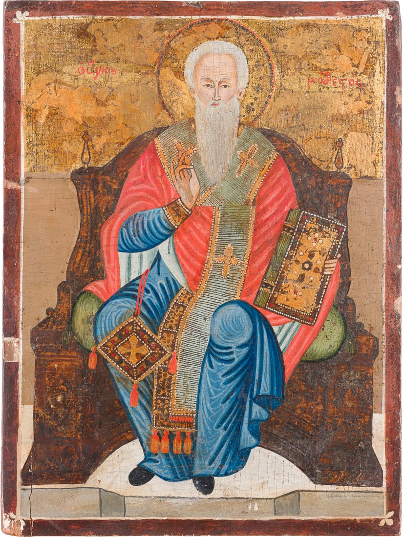 | IKONE MIT DEM HEILIGEN MODESTUS - SCHUTZHEILIGER DER HAUSTIERE (1 of 1)