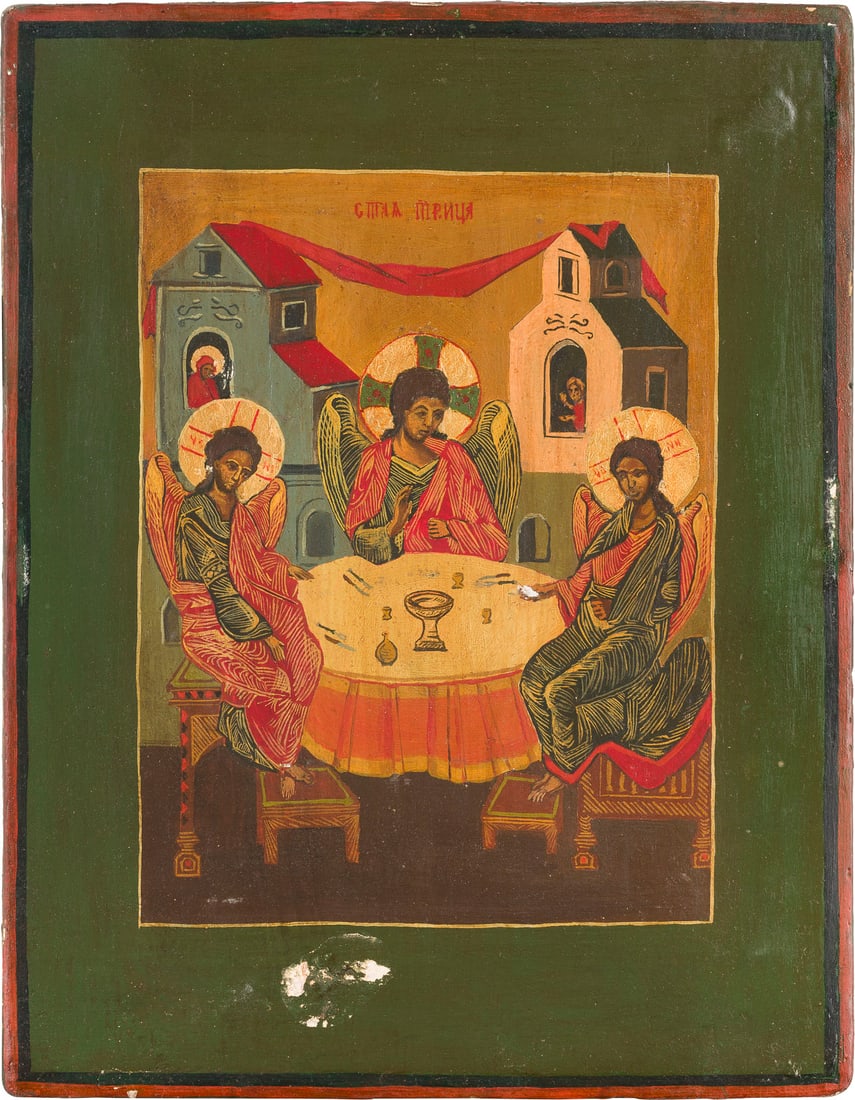 | IKONE MIT DER ALTTESTAMENTLICHEN DREIFALTIGKEIT (1 of 1)