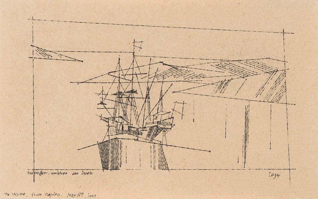 LYONEL FEININGER | 'ZWISCHEN DEN INSELN' (1934) (1 of 1)