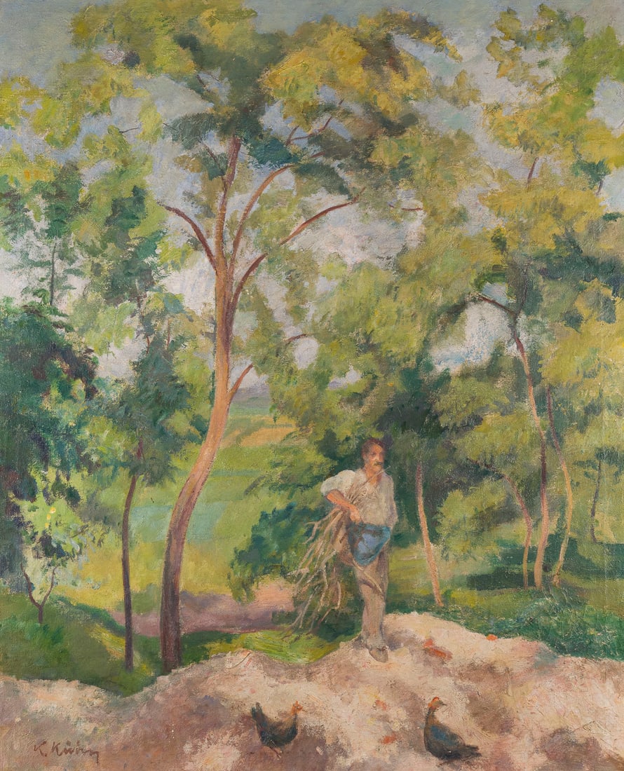 KURT KUEHN | 'MANN MIT BLAUER SCHUERZE' (1 of 1)