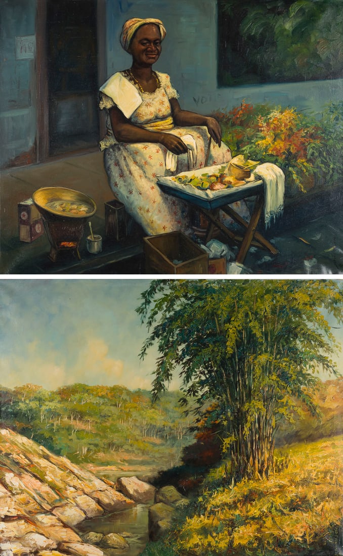WILLY ALFREDO ZUMBLICK | PAAR GEMAELDE (LANDSCHAFT/DAMENPORTRAIT) (1960) (1 of 3)