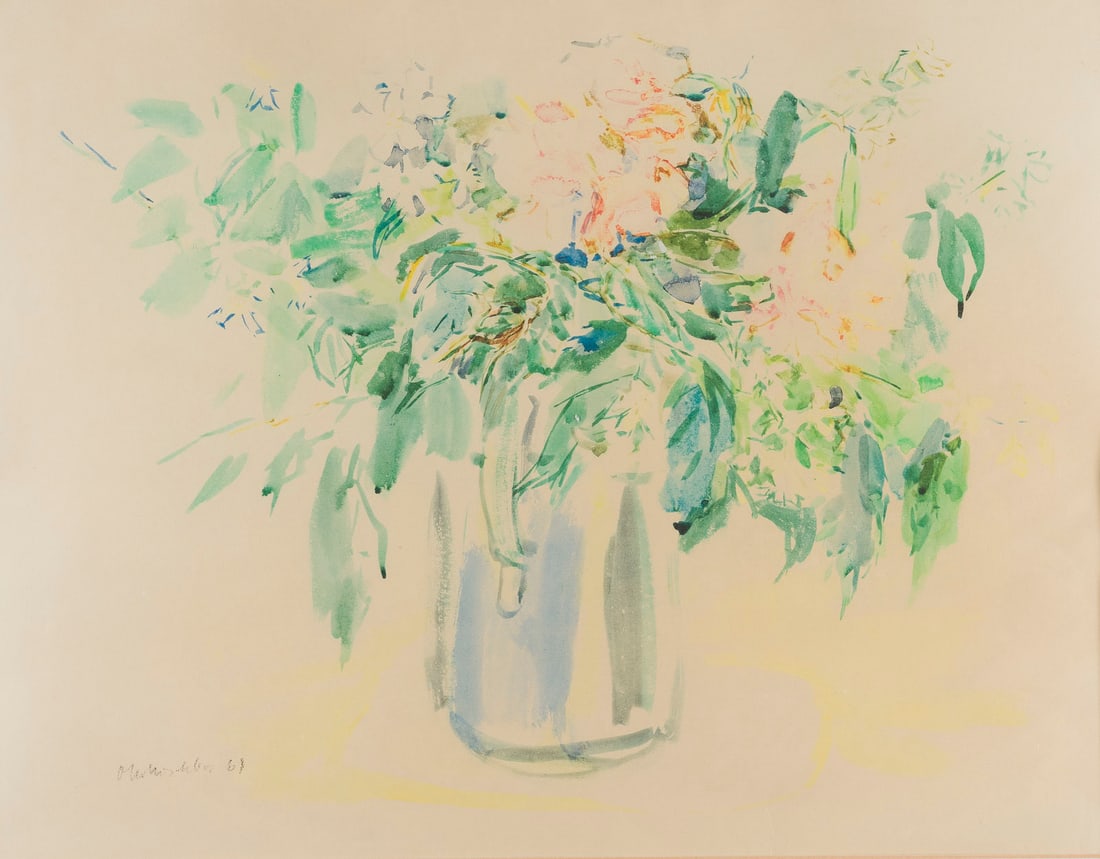 OSKAR KOKOSCHKA | BLUMENSTRAUSS IN VASE (1961) (1 of 1)