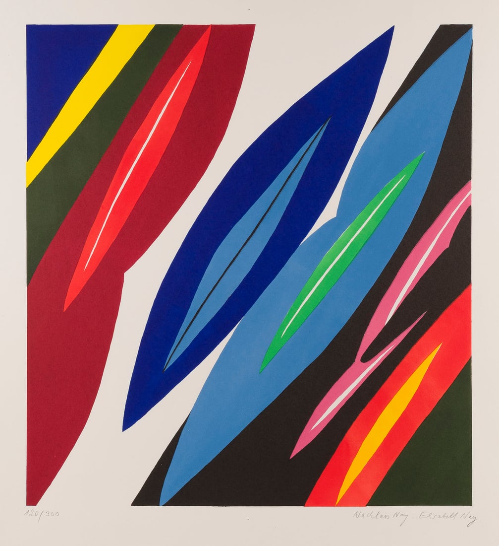 ERNST WILHELM NAY | 'FARBLITHO 1968 - 2 (NOR)' (1968) (1 of 1)