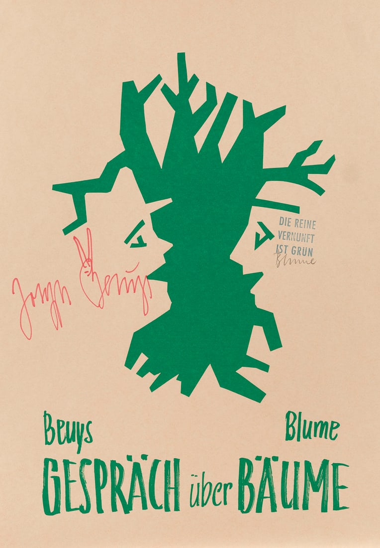 JOSEPH BEUYS & BERNHARD JOHANNES BLUME | 'GESPRAECHE UEBER BAEUME' (1982) (1 of 1)