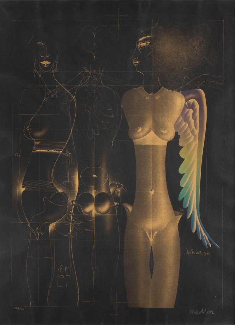 PAUL WUNDERLICH | 'DER GOLDENE ENGEL' (1975) (1 of 1)