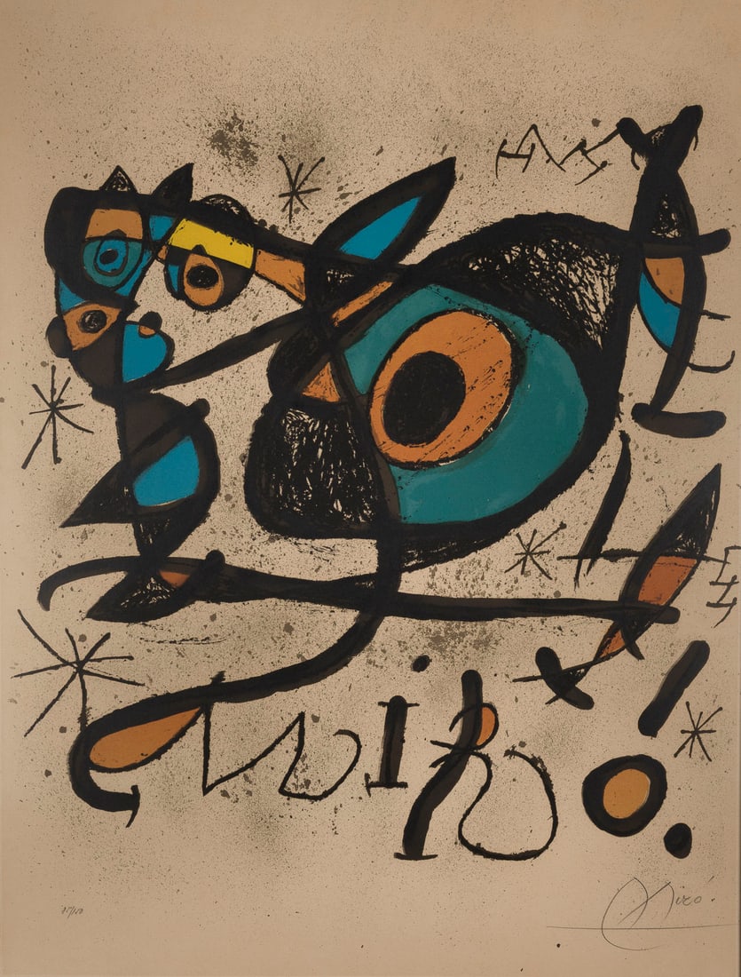 JOAN MIRO | 'SOBRETEIXIMS I ESCULTURES' (1972) (1 of 1)