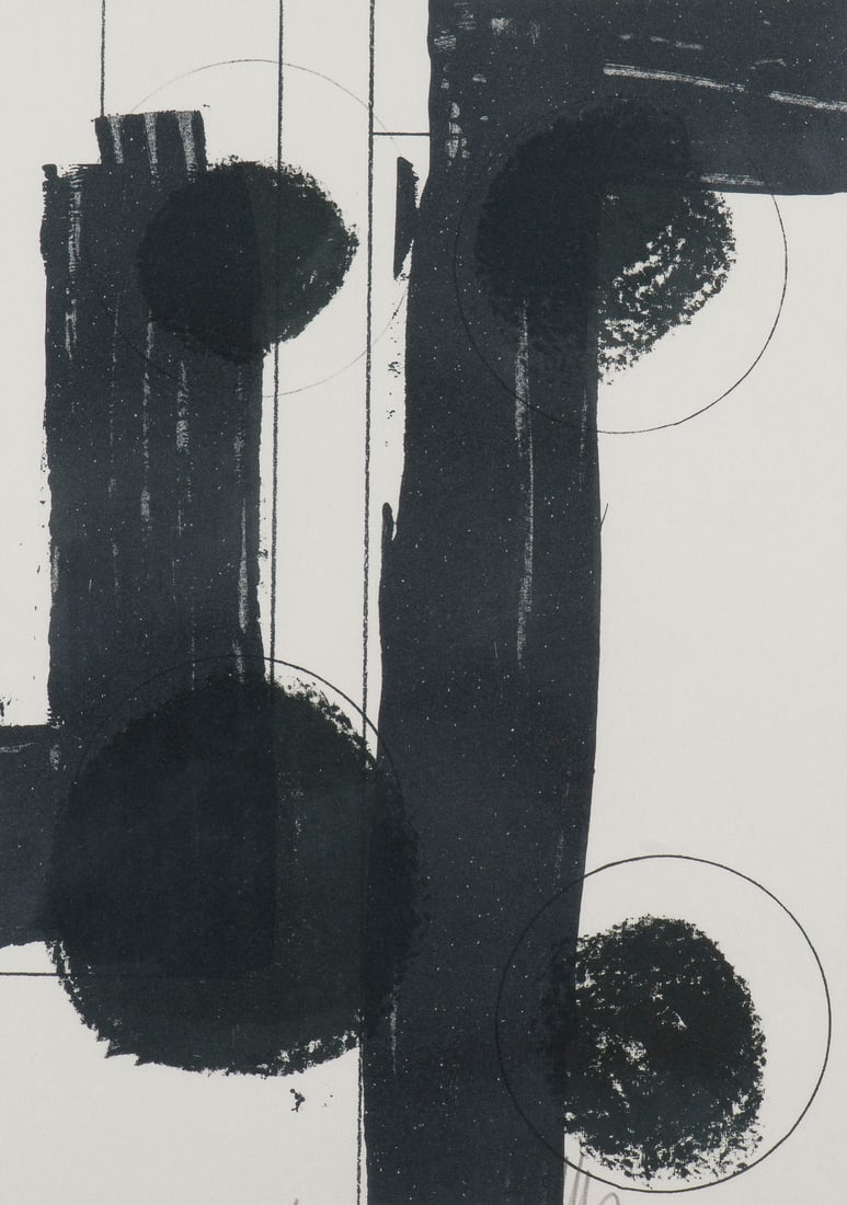 ANSGAR NIERHOFF | OHNE TITEL (1994): ANSGAR NIERHOFF 1941 Meschede - 2010 Cologne UNTITLED (1994) Lithograph on firm paper. Frame size 40.3 x 30.4 cm. Sheet dimensions 29.5 x 20.7 cm. Signed and dated in pencil lower middle as well as in