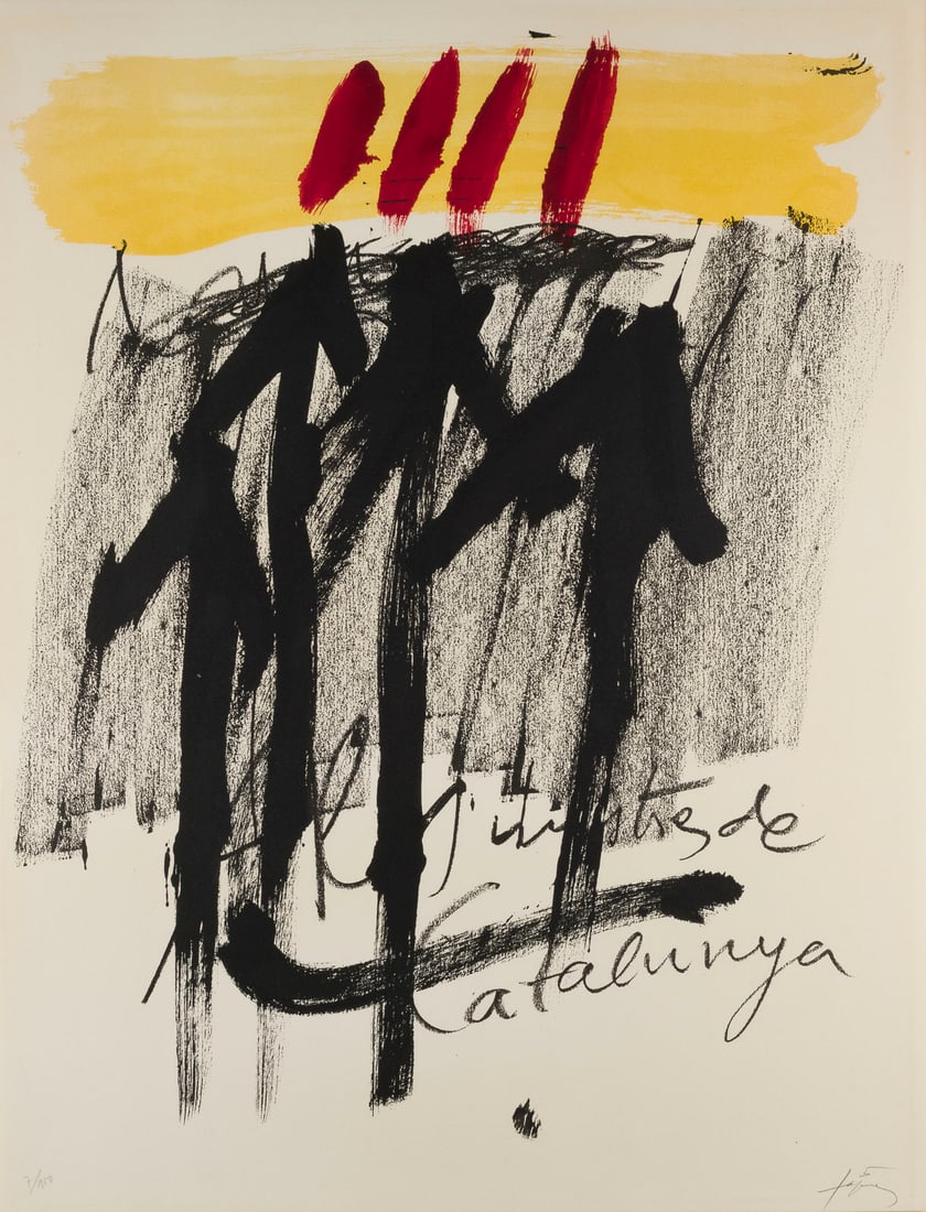 ANTONI TAPIES | BLATT AUS 'ALS MESTRES DE CATALUNYA' (1 of 1)