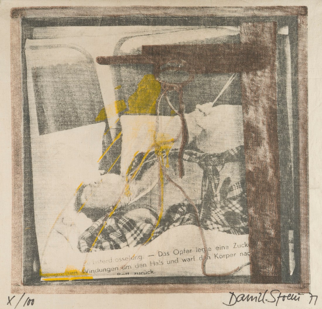 DANIEL SPOERRI | SERIGRAFIE AUS: 'MORDUNTERSUCHUNGEN' (1971/1972) (1 of 1)