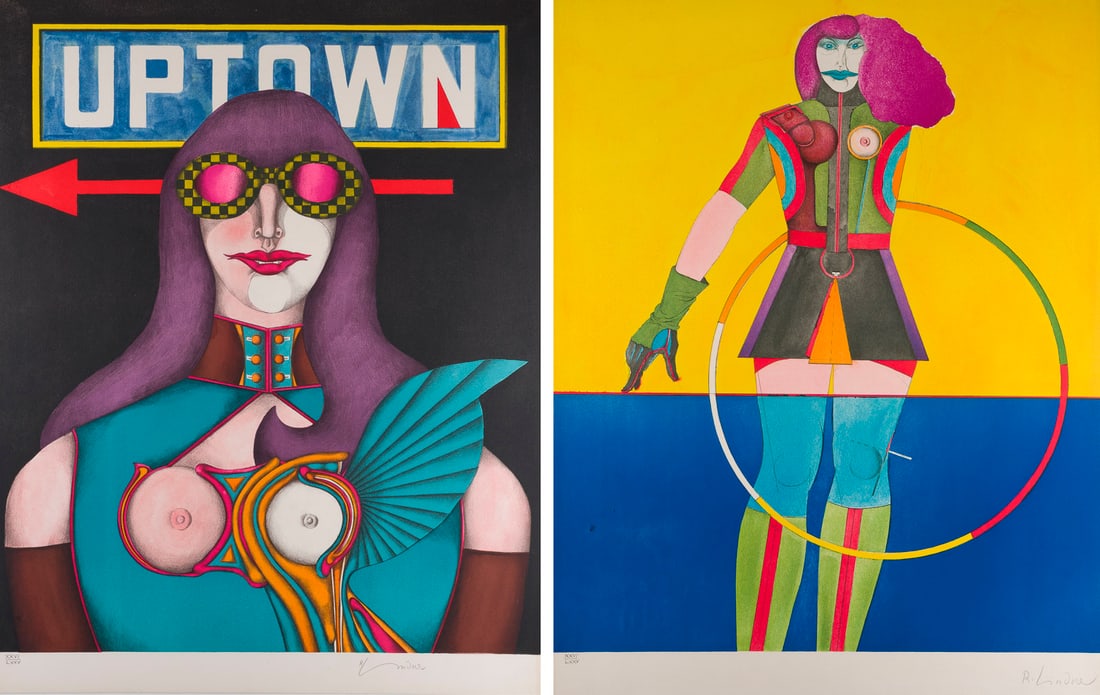 RICHARD LINDNER | 4 BLAETTER AUS 'FUN CITY' (1971) (1 of 6)