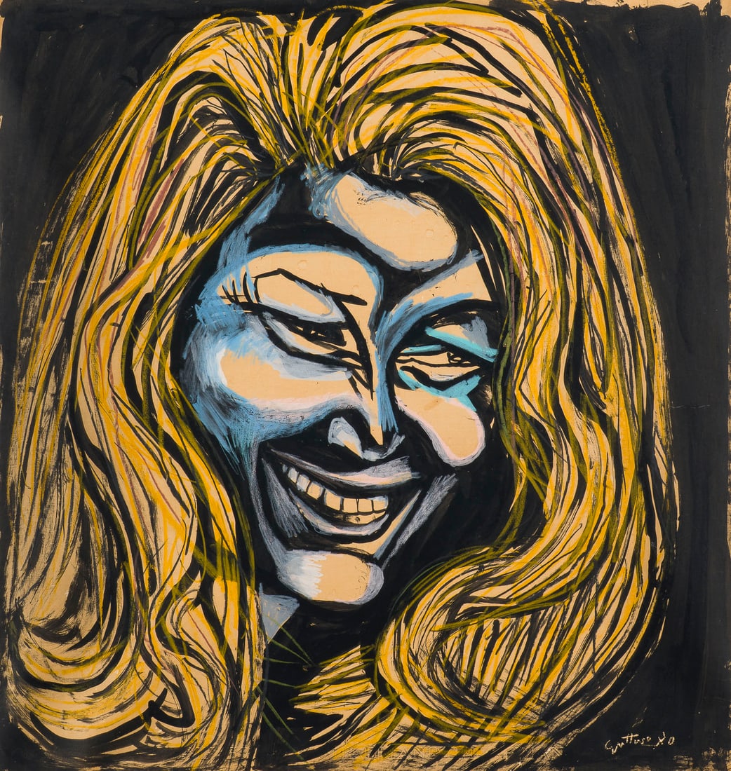 RENATO GUTTUSO | 'A MARTA' (PORTRAIT MARTA MARZOTTO) (1980) (1 of 10)
