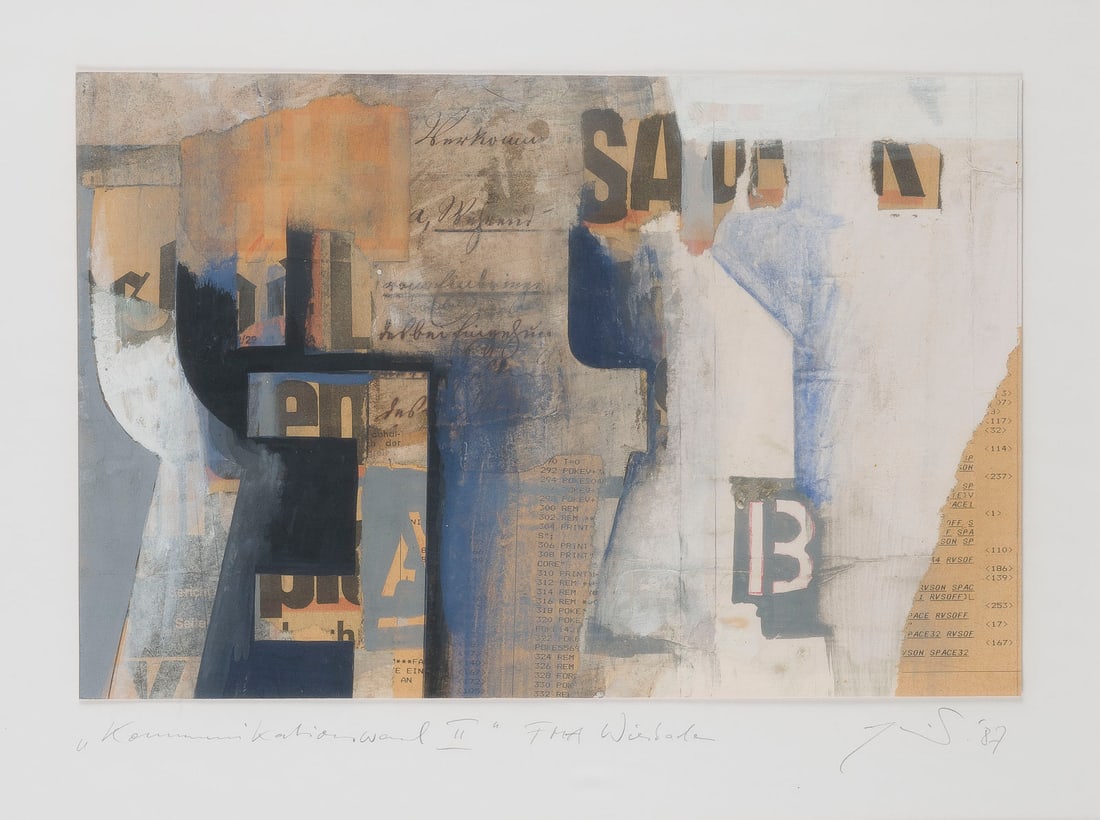 MATTHIAS GESSINGER | 'KOMMUNIKATIONSWAND II' (1987) (1 of 1)