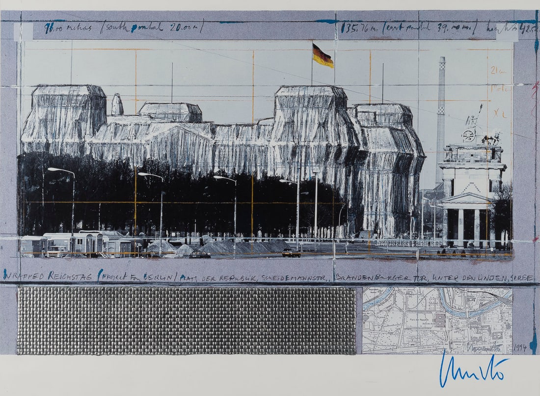 CHRISTO & JEANNE-CLAUDE | 'WRAPPED REICHSTAG' (1995) (1 of 1)