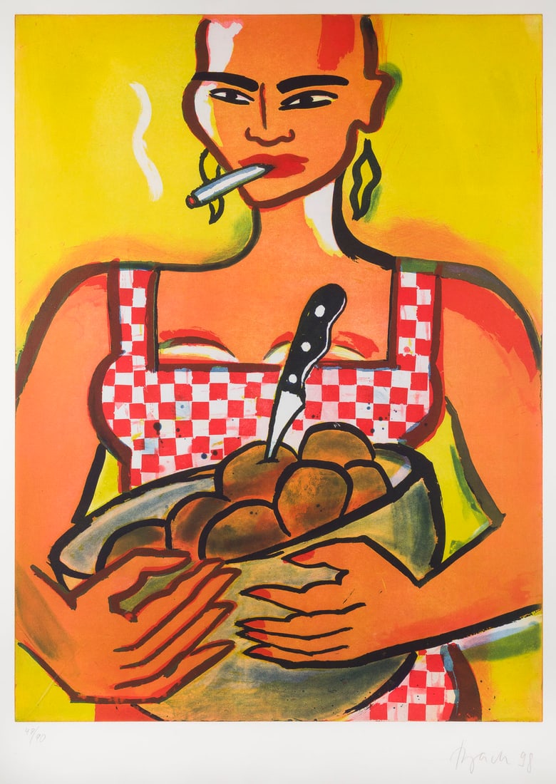 ELVIRA BACH | FRAU MIT KARTOFFELN UND ZIGARETTE (1998) (1 of 1)
