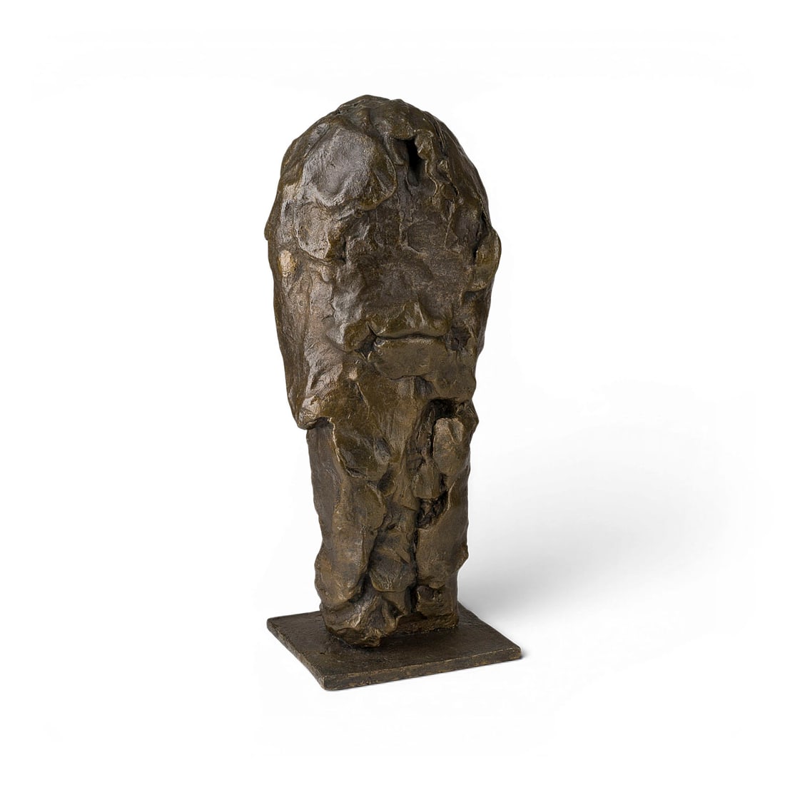 ANTON SCHUELLER | 'TRAUTE' (1963): ANTON SCHUELLER 1934 Hamm/Westfalen - 2012 Bad Ems 'TRAUTE' (1963) Bronze, golden brown patinated. 41 x 15 x 13.5 cm. 8.19 kg. Bought directly from the artist. Provenienz: Rheinische Privatsammlung. P