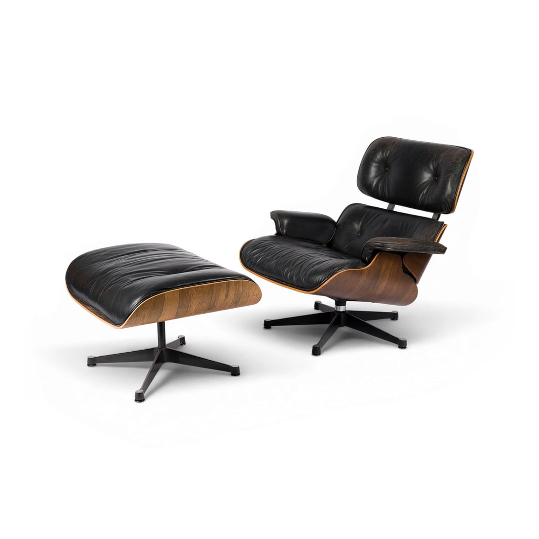 CHARLES UND RAY EAMES | SESSEL '670' MODELL 'LOUNGE CHAIR' UND HOCKER '671' (1 of 3)