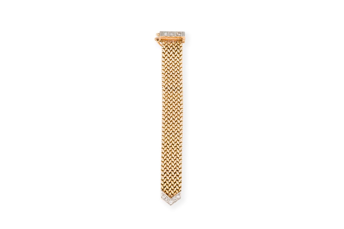 VERSTELLBARER GUERTELRING: VERSTELLBARER GUERTELRING PT/GG 585 (getestet). Ringmass: individuell verstellbar. B.: ca. 9,4 mm. Ges.-Gew.: ca. 9,3 g. Ring, in Form eines Guertels mit individueller Verstellbarkeit, besetzt mit