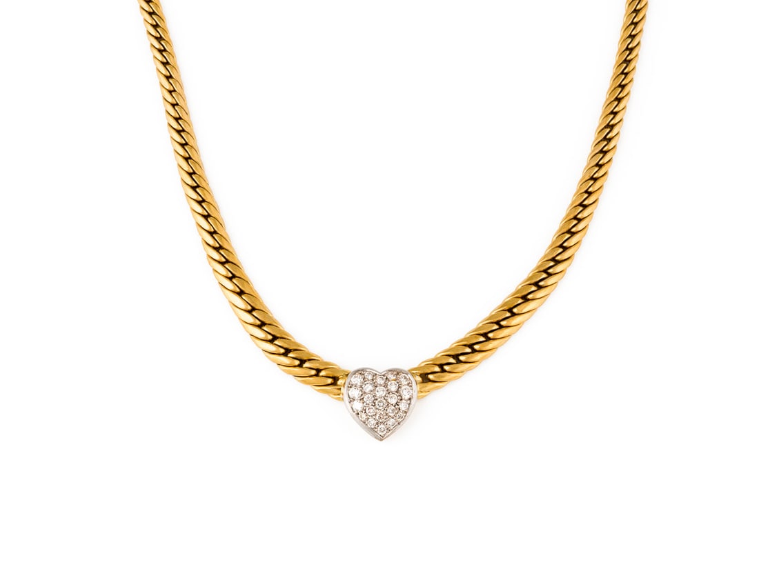 MASSIVES HERZ COLLIER (1 of 1)