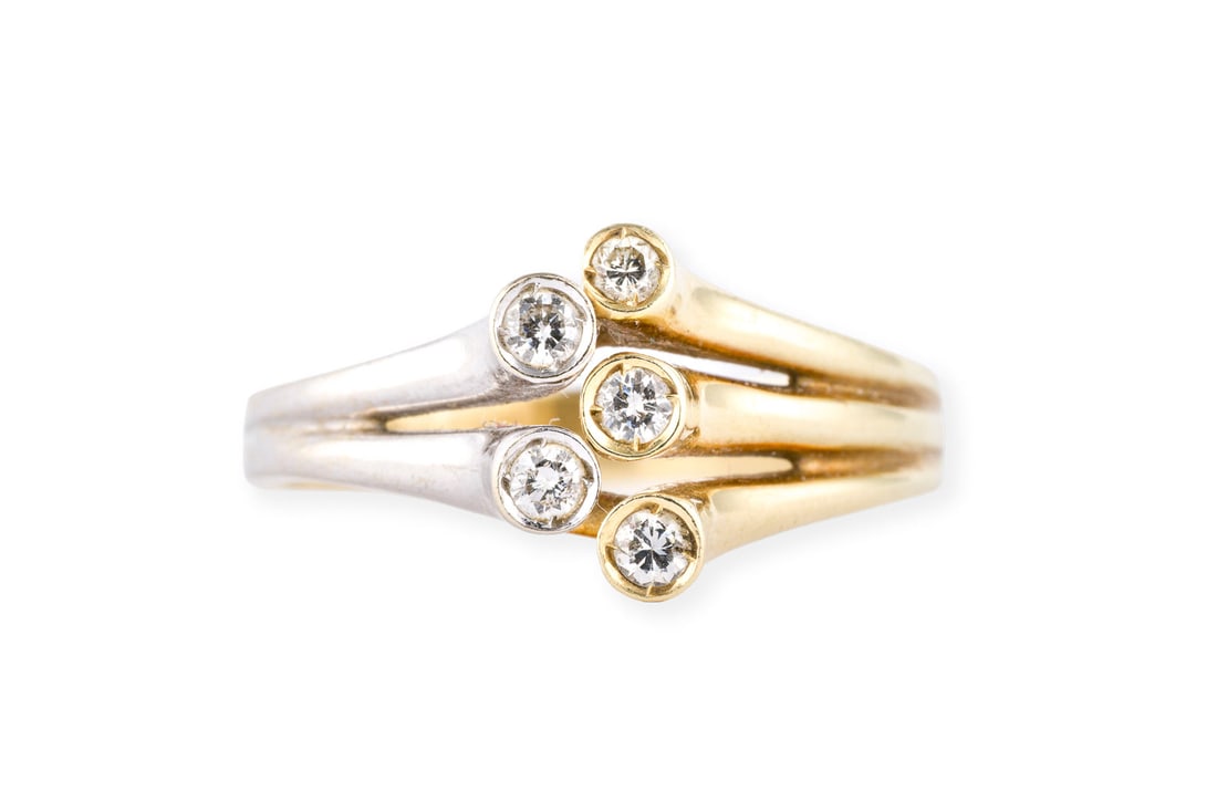 MODERNER BICOLOR RING