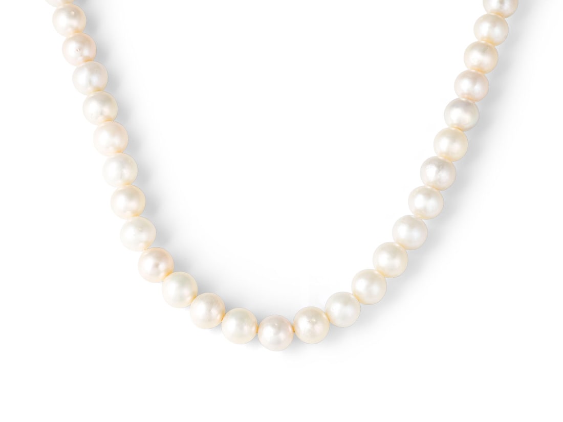 GROssES SUEssWASSER-PERLEN COLLIER 90 CM 11 MM (1 of 1)