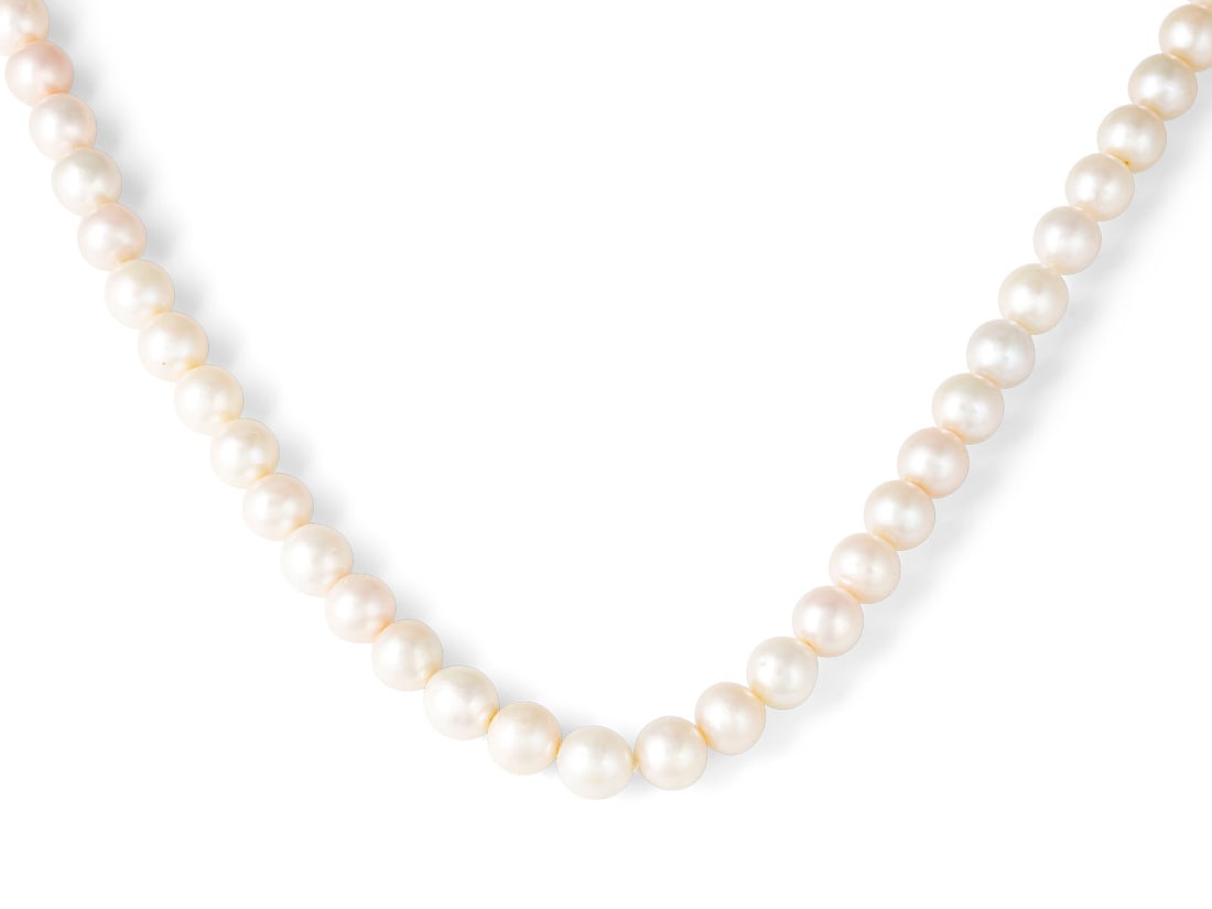 GROssES SUEssWASSER-PERLEN COLLIER 100 CM 11 MM (1 of 1)