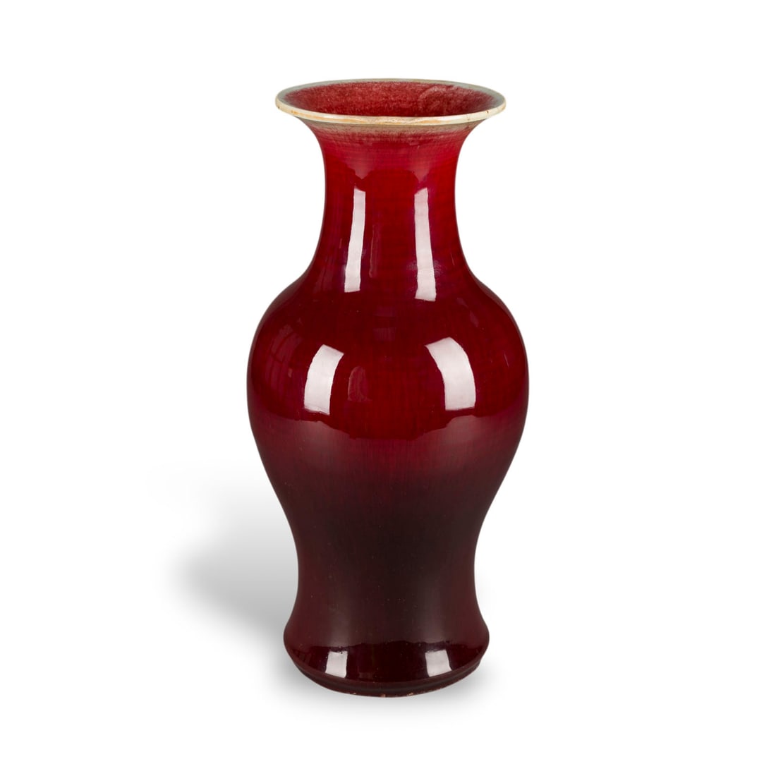 EINE KUPFERROT GLASIERTE VASE (1 of 1)