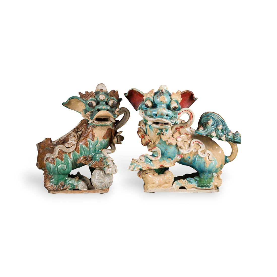 EIN PAAR SHIWAN-WARE-FIGUREN VON WAECHTERLOEWEN (1 of 1)