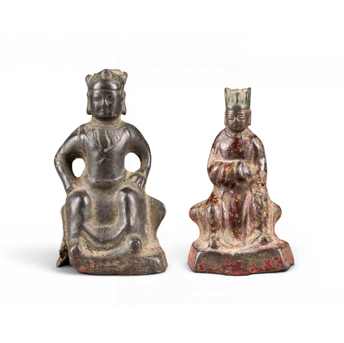 ZWEI BRONZEFIGUREN VON BEAMTEN (1 of 10)