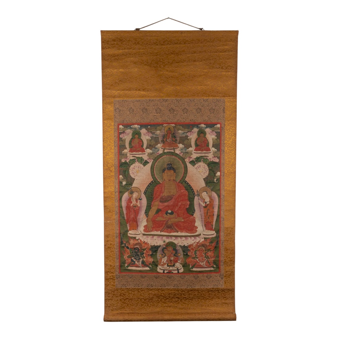 EIN THANGKA MIT DARSTELLUNG DES BUDDHA SHAKYAMUNI (1 of 1)