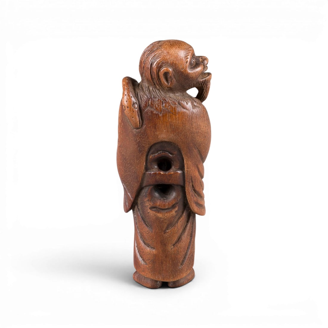 SIEBEN NETSUKE UND EIN KISERUZUTSU MIT KISERU - 6